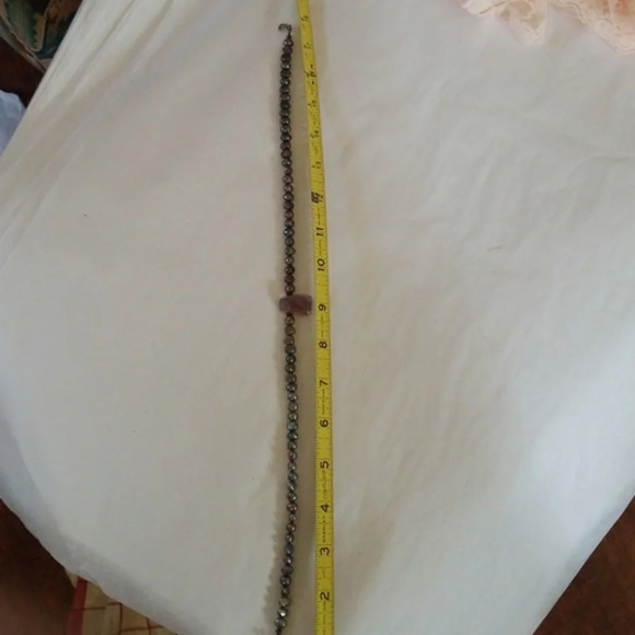 Freshwater pearl‎ and quartz necklace - Picture 6 of 8